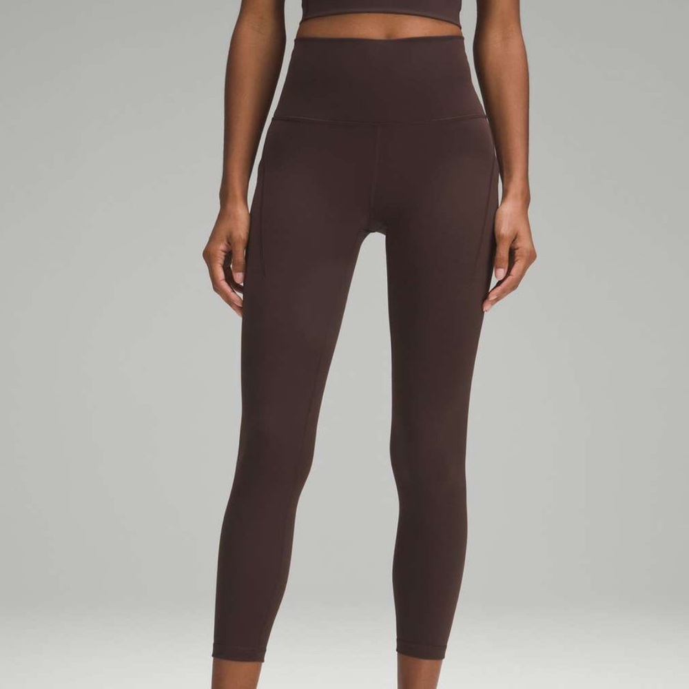 Lululemon Wunder Train High-Rise Tight with Pockets 25 in Espresso